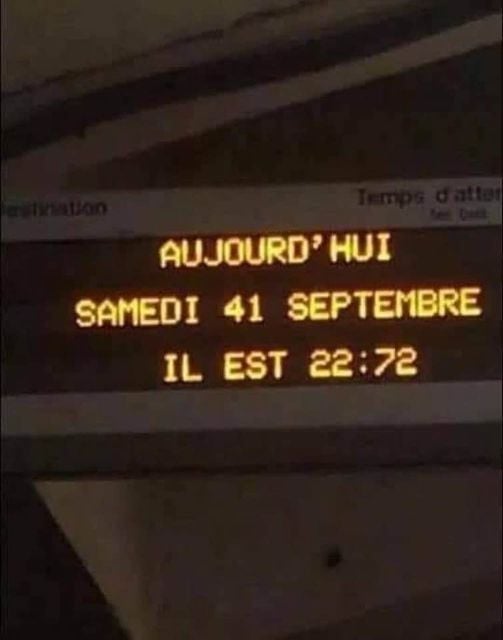 Blague   pirate   aujourd'hui samedi 41 septembre il est 22h72