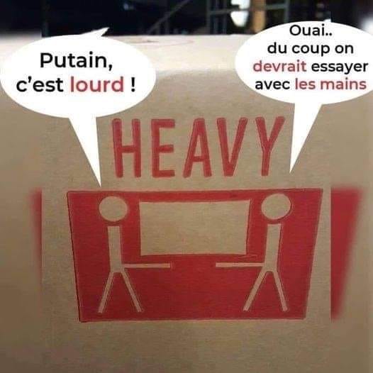 Blague   putain c'est lourd   ouai du coup on devrait essayer avec les mains