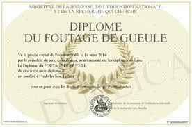 blague   politique   éducation   diplome  du foutage de gueule