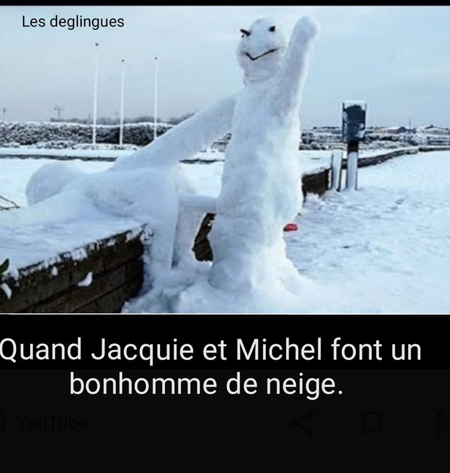 Blague   quand jacquie et michel font un bonhomme de neige