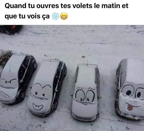 Blague   quand tu ouvre ta fenetre en hiver et tu vois ça