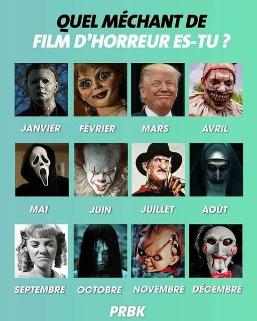 Blague   quel méchant de film d'horreur es tu