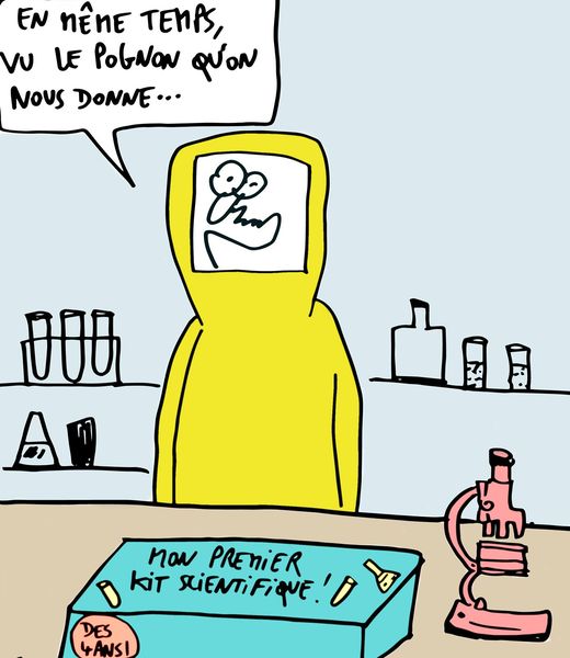 Blague   science   laboratoire   mon 1 er kit scientifique   vu le pognon que l'on nous donne