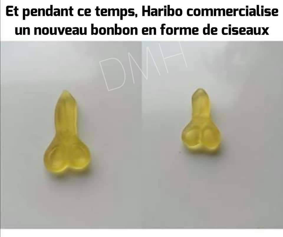 Blague   sexe   haribo commercialise un nouveau bon en forme de ciseaux