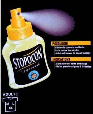 Blague   spray stop aux con   elimine la conerie lutte contre les abrutie a pulvériser sur votre entourage