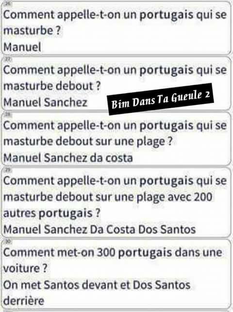 Blague   sur les portugais