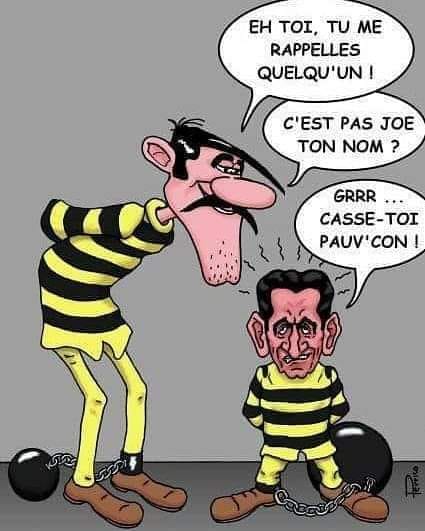 blague   sarkosy=joe dalton en prison