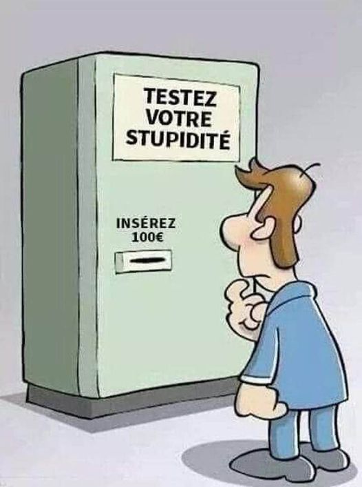 Blague   testé votre stupidité   insérez 200 euro