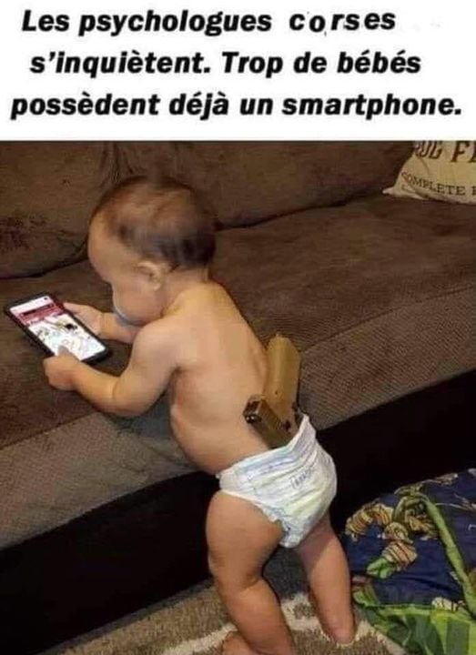 Blague   trop de bébé on des smartphone