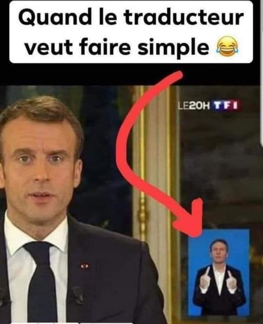 Blague   télévision   quand le traducteur veux faire simple