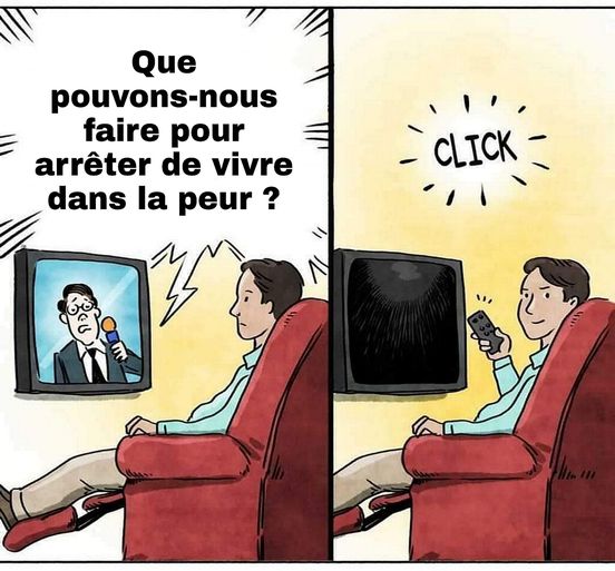 Blague   télévision   que pouvons nous faire contre la peur   éteignez votre télévision