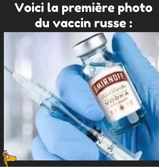 Blague   vaccin russe vodka