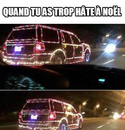 Blague   voiture de noël