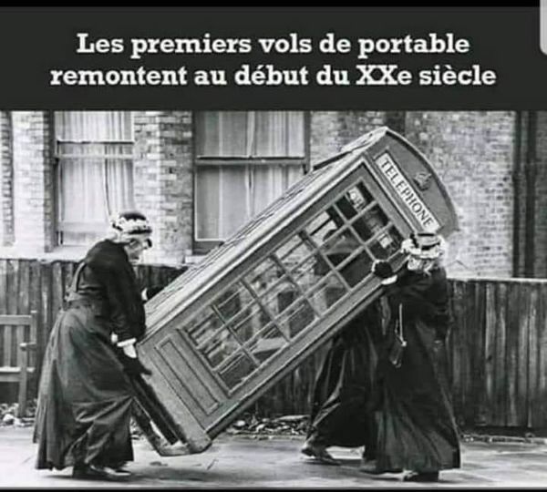 Blague   vol de tel portable a u xx eme siecle