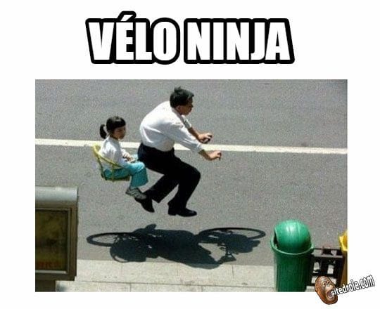 Blague   vélo ninja