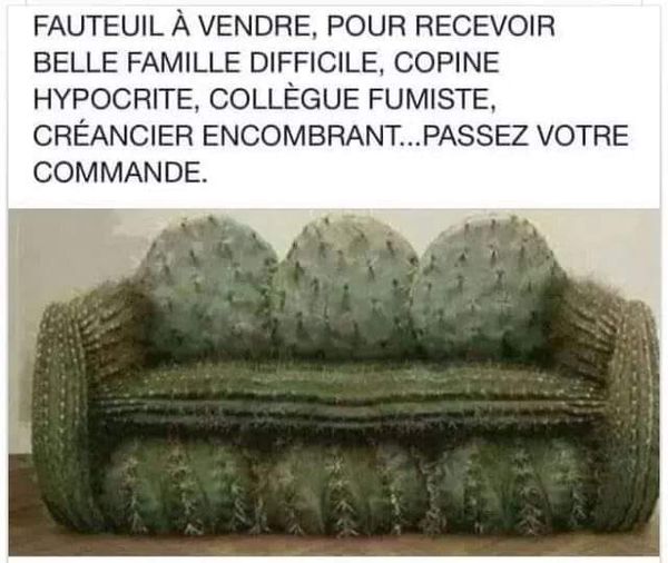 blague   vend fauteuil