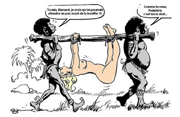 Humour   blague   Caricature   on pourrait attendre avantde la bouffer africain