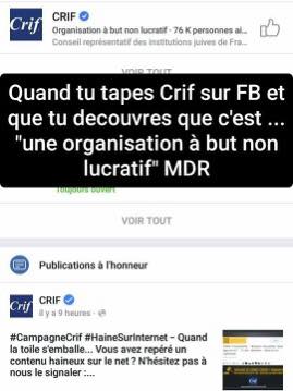 Humour   religion   quand tu tape crif sur faccebook et que c'est une organisation a but non lucratif