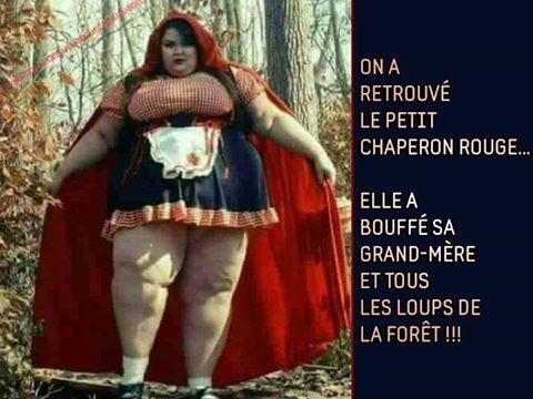 On a retrouvé le petit chaperon rouge elle a bouffé sa grand mère et tous les loup de la forêt