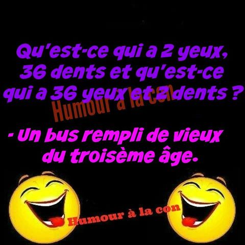 Qu'est ce qui a 36 dent et 2 yeux et qu'est ce qui a 36 yeux et 2 dents