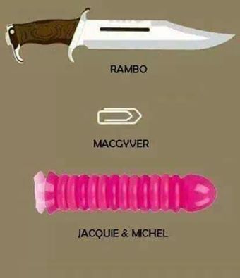 Rambo   Mac Gyver   Jacky et Michel