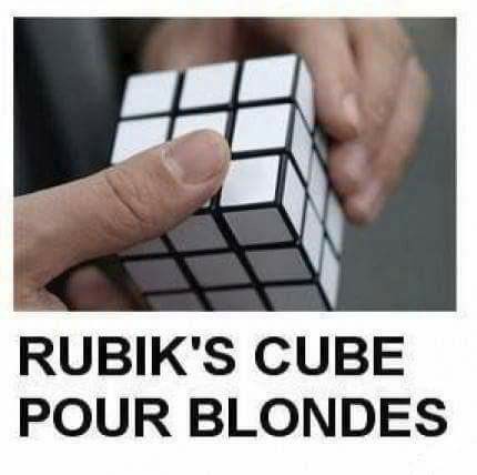 Rubi cube pour les blondes