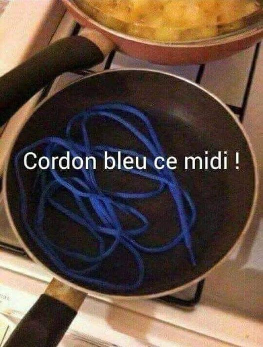 Blague   jeux de mot   cordon bleu