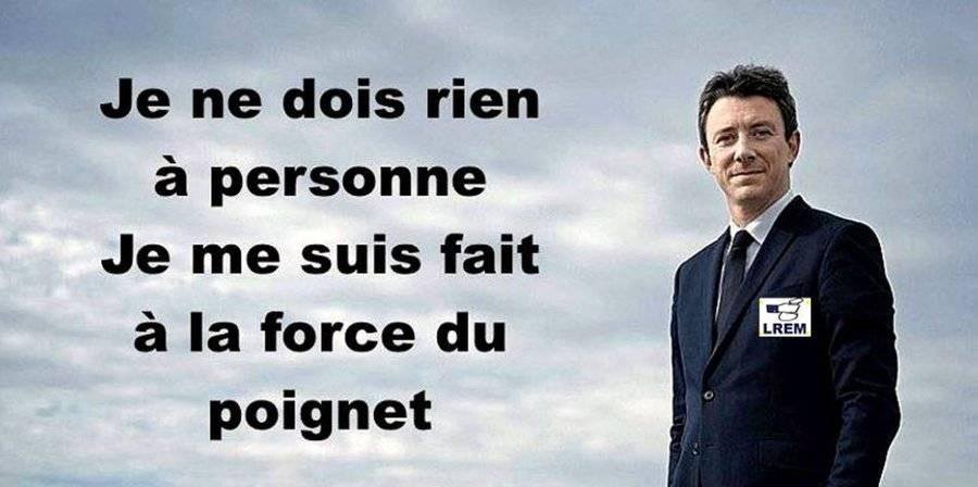 Blague   jeux de mot  griveau   je ne dois rien à personne je me suis fait à la force du poignet