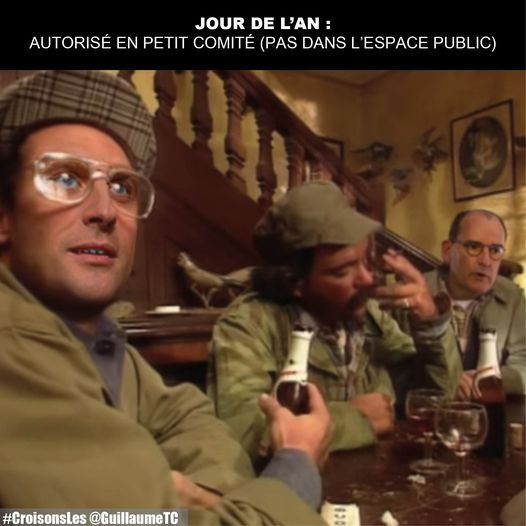 Blague   jour de l'an   autorisé en petit comité (pas dans l'espace public)