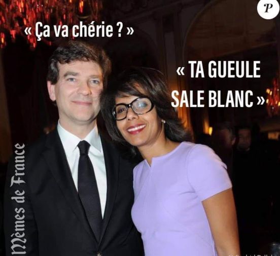 Blague   journaliste  montebourg qui dit ça va chéri   ta gueule sale blanc