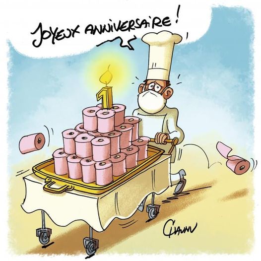 blague   joyeux anniversaire   1 ans de papiers toilettes=pq