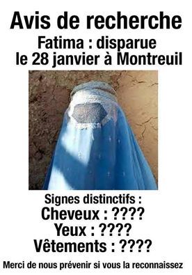 Avis de recherche   Fatima   signe disctinctif   si vous la reconnaissez signaler nous