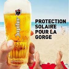 Humour   Protection Solaire Contre La Gorge   Bière