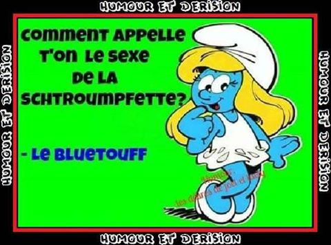 Humour   informatique   sexe   comment appelle t on le sexe de la shtroumphette   le bluetouth