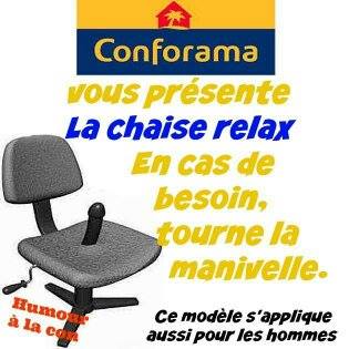 Humour la chaise relax avec god intgré peut etre utilisé par les himmes