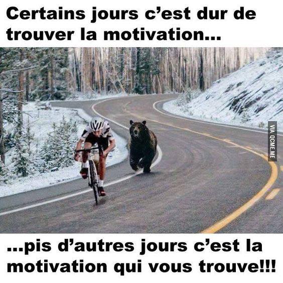 Il y a des jours ou on ne trouve pas la motivation et d'autre ou on trouve la motivation