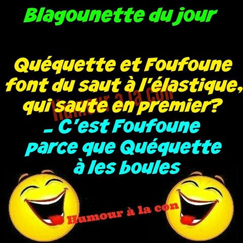 Quequette et foufoune font du saut à l'élastique qui saute en 1 er   foufoune parceque quequette  les boules