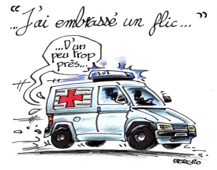 Ambulance   J'Ai embrasser un flic de trop pret