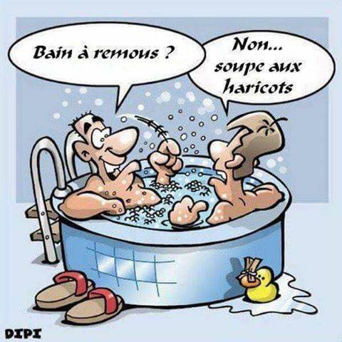 Bains au remous non   soupes aux haricots