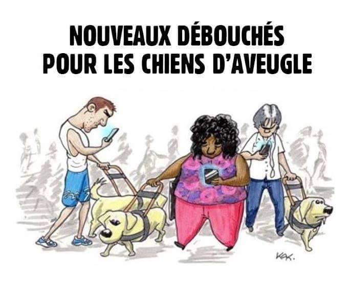 Caricature   aveugle nouveau débouché