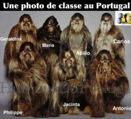 Caricature   blague   une photo de classe au portugal