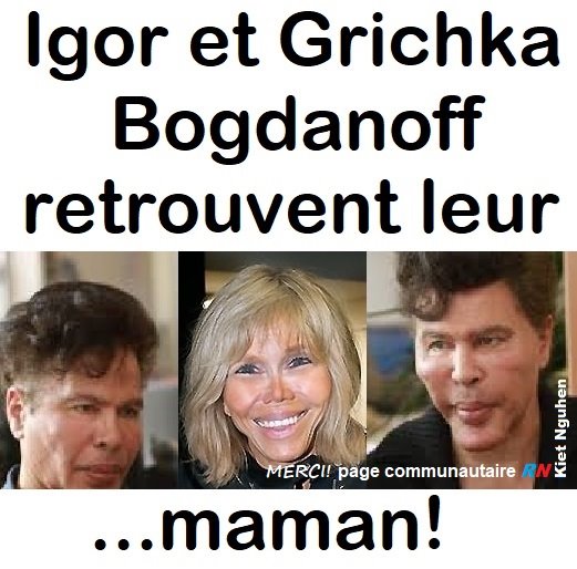 Caricature  igor et grichka bogdanoff retrouvent leur maman