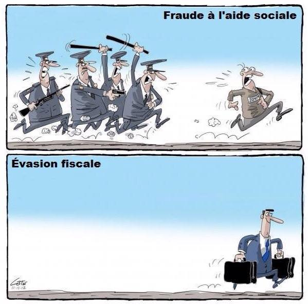 Caricature   Fraude fiscal et évasion fiscal