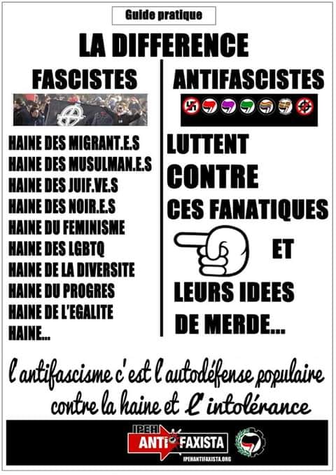 Caricature   dessin   fasciste et antifasciste