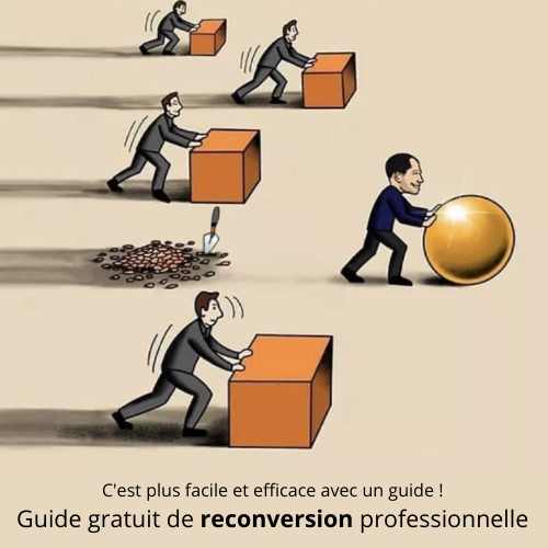 Caricature   entre personne qui déplace une brique et perseonne qui transforme un cube en rond=roue