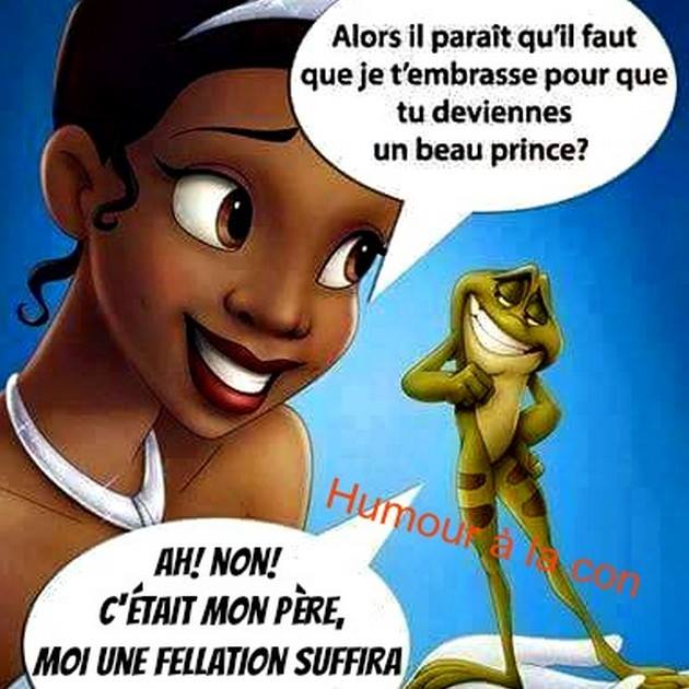 Caricature   grenouille   il parait qu'il faut que je t'embrasse pour que tu deviennes un beau prince