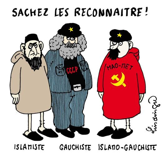 caricature   dessin   islamiste,gauchiste,islamo gauchiste