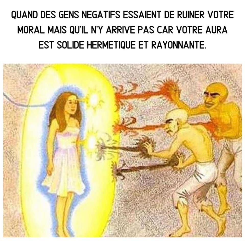 caricature   dessin   quand des gens négatifs essaient de ruiner votre moral mais qu'il n'y arrive pas car votre aura est solide hermétique et rayonnante