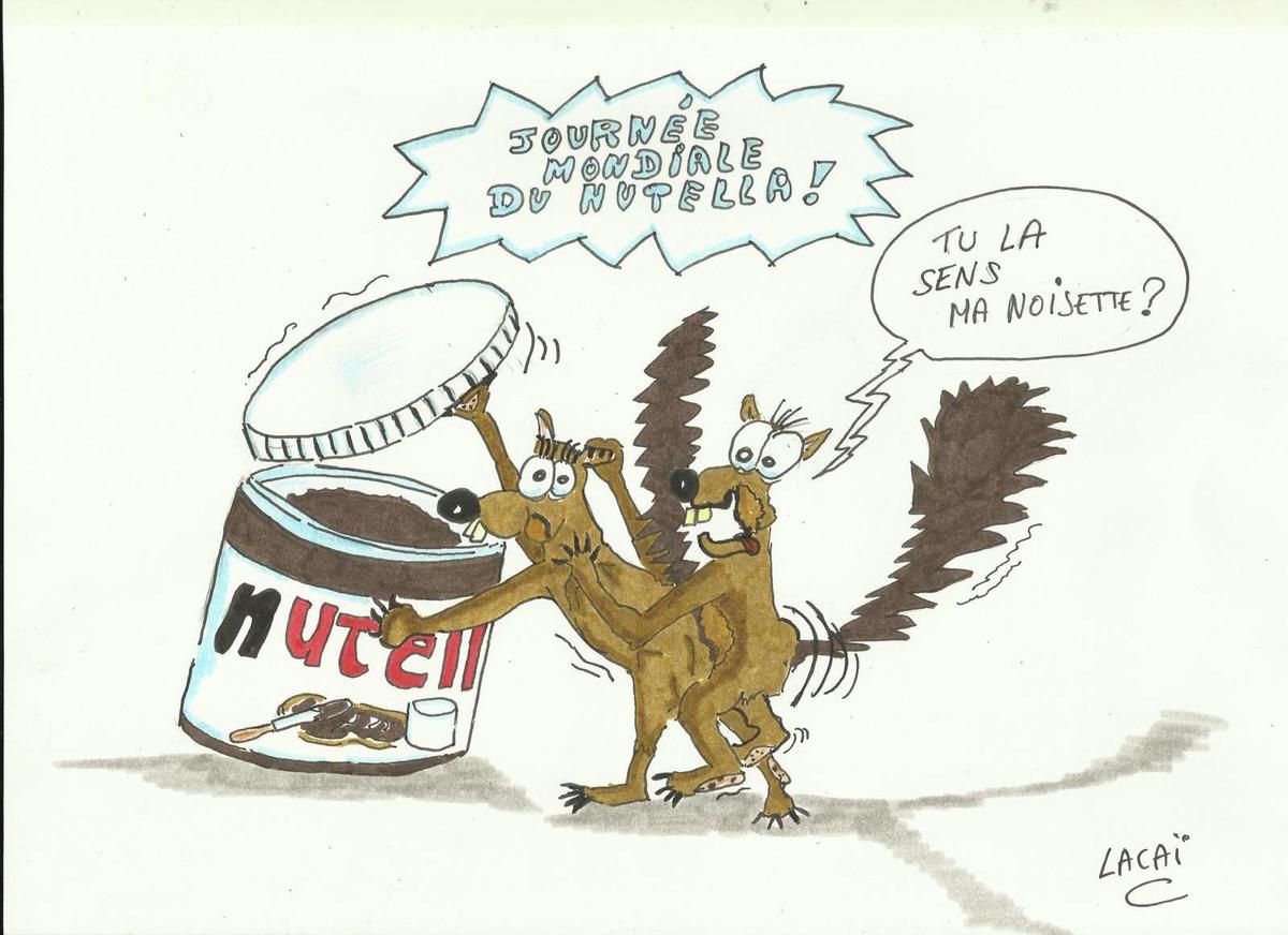 Caricature   Journée du nutella