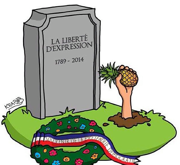 Caricature   Liberté D'Expression (1789 2014)   Souvenir A La Prétendue Démocratie